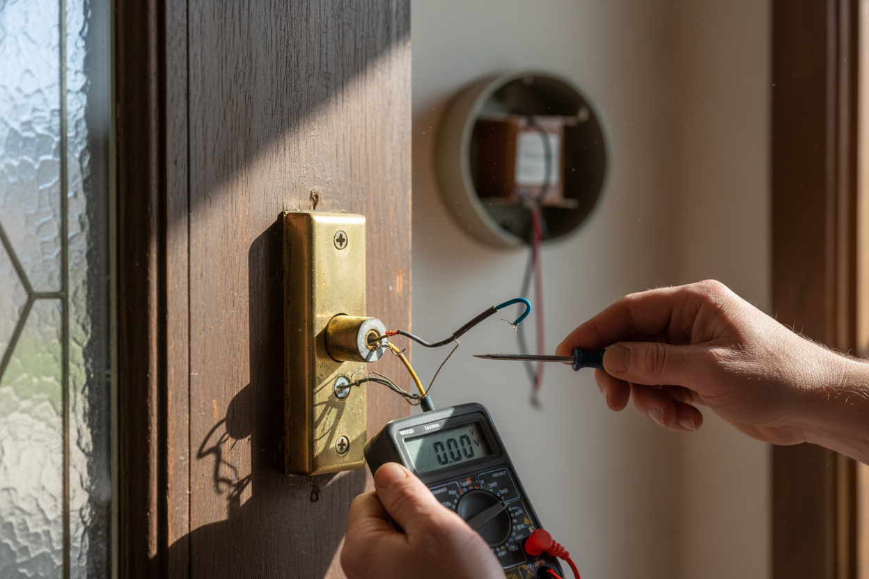 Problem photo – Is your doorbell completely silent when pressed, leaving visitors unheard at your door? Learn how to diagnose common doorbell issues and simple DIY steps to bring your home's welcoming chime back to life.