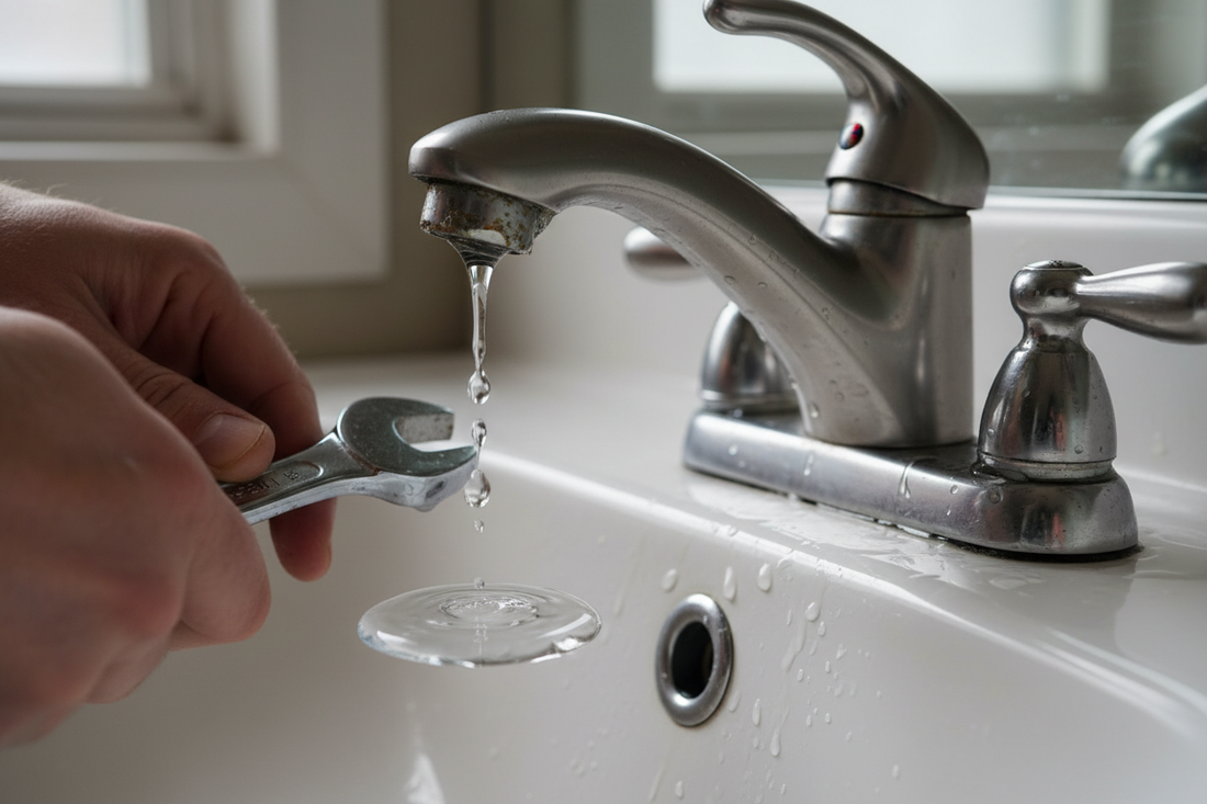 Problem photo – Leaky faucet (cartridge, O-rings, aerator, water waste)